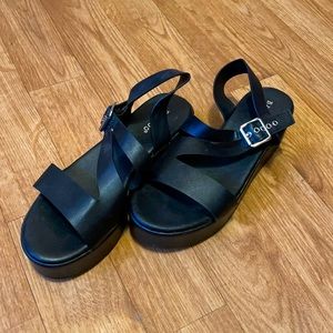 Bamboo Platform Sandals